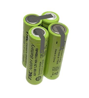 Bavaria BSD 4.8V Akülü Tornavida için TNL 4.8v 1100mAh AA Ni-MH 4'lü Pil Grubu - 1