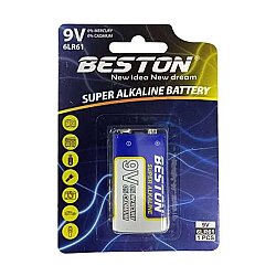 Beston 9V Alkaline Kare Pil | 9 Volt Alkalin Pil - Beston