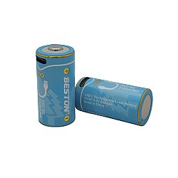 Beston CR123A 16340 3.7V 850mAh Şarjlı Li-ion Pil USB Kablolu 2'li Ambalaj - 4