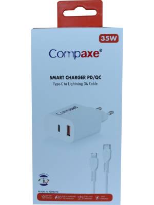 Compaxe Type-C ve USB Girişli + Type-C Lightning Şarj Kablolu Set CTA-350TI - 2