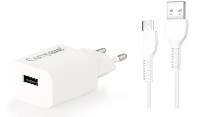 COMPAXE 12 W 2.4A Micro USB Kablolu Ev Şarj Cihazı - 1
