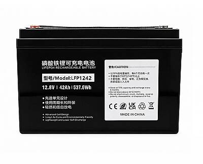 LiFePO4 12.8V 42Ah Lityum Demir Fosfat Akü Lityum Akü - 1