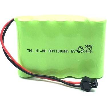 6V 1100mAh Siyah Soketli Oyuncak Araba Pili - 1