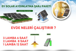 Solar Güneş Enerjili Lamba ve Şarj Seti - 3