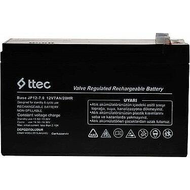 TTEC 12V 7Ah Bakımsız Kuru Tip Akü | UPS ve Oyuncak Aküsü - 2