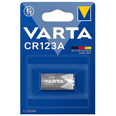 Varta CR123A 3V Lityum Pil Tekli | Uzun Ömürlü Yüksek Performanslı Pil - 1
